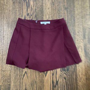 Burgundy Mini Skort SIZE 2